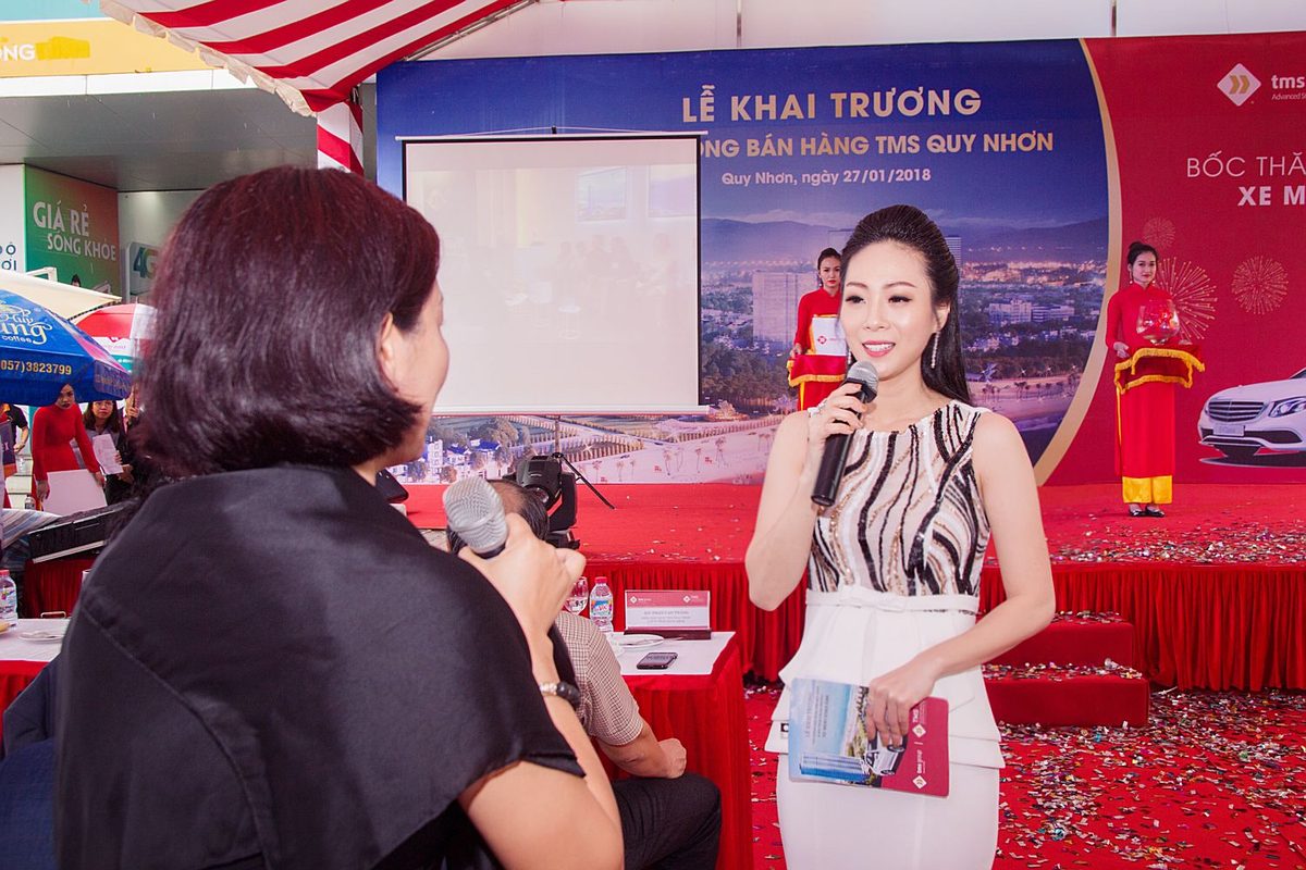 Irene Ho MC at TMS Group grand opening event